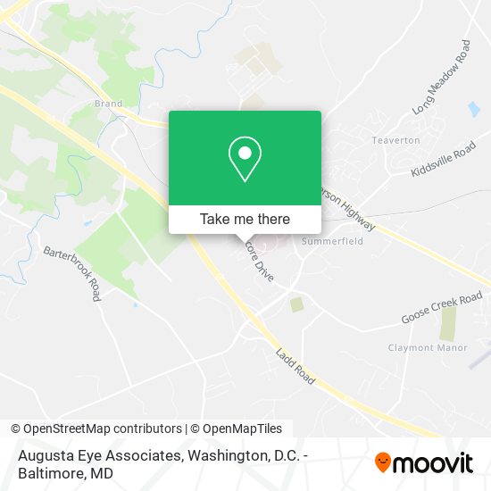 Augusta Eye Associates map