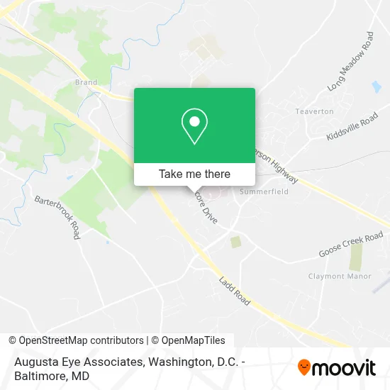 Augusta Eye Associates map