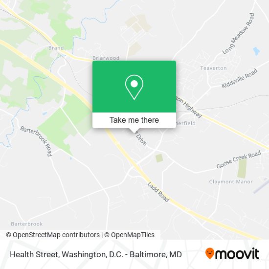 Health Street map