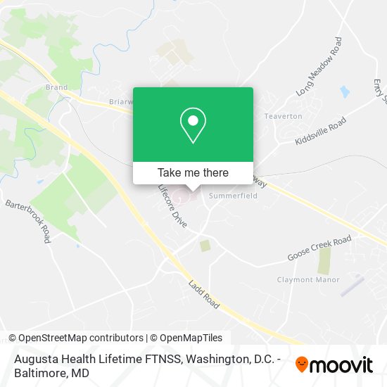 Mapa de Augusta Health Lifetime FTNSS
