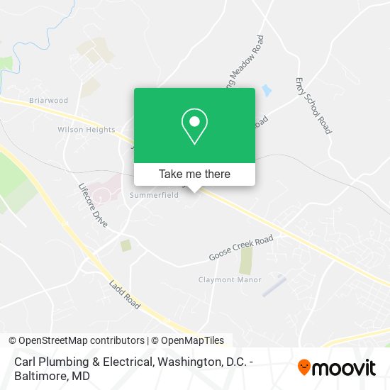 Carl Plumbing & Electrical map