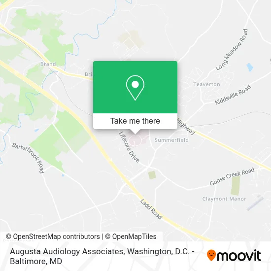 Augusta Audiology Associates map