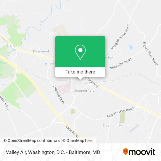 Valley Air map
