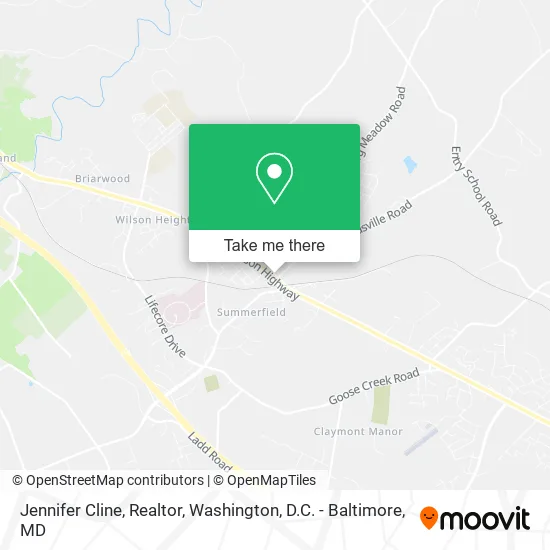 Jennifer Cline, Realtor map