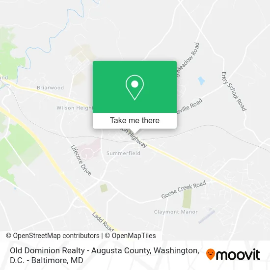 Old Dominion Realty - Augusta County map
