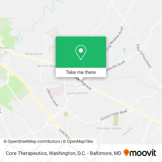 Core Therapeutics map