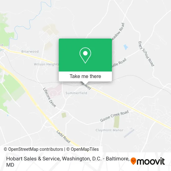 Hobart Sales & Service map