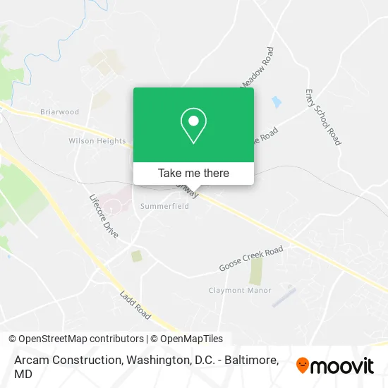 Arcam Construction map
