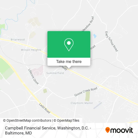 Campbell Financial Service map
