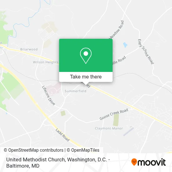 United Methodist Church map