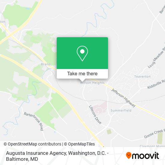 Augusta Insurance Agency map