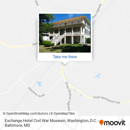 Exchange Hotel Civil War Museum map