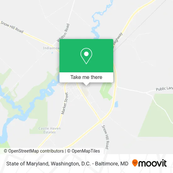 State of Maryland map