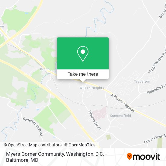 Mapa de Myers Corner Community