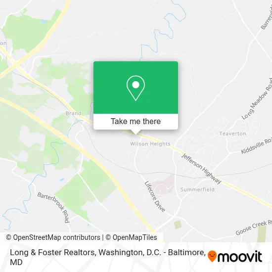 Long & Foster Realtors map