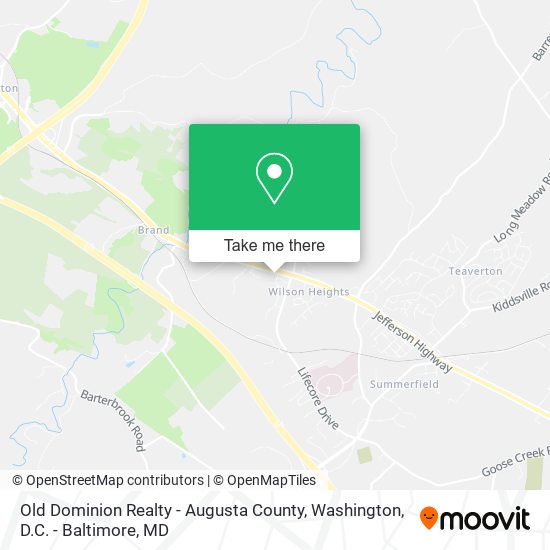 Old Dominion Realty - Augusta County map