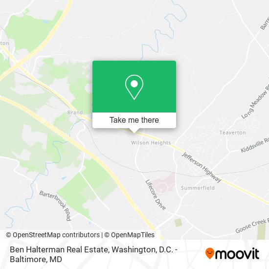 Mapa de Ben Halterman Real Estate