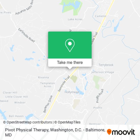 Pivot Physical Therapy map