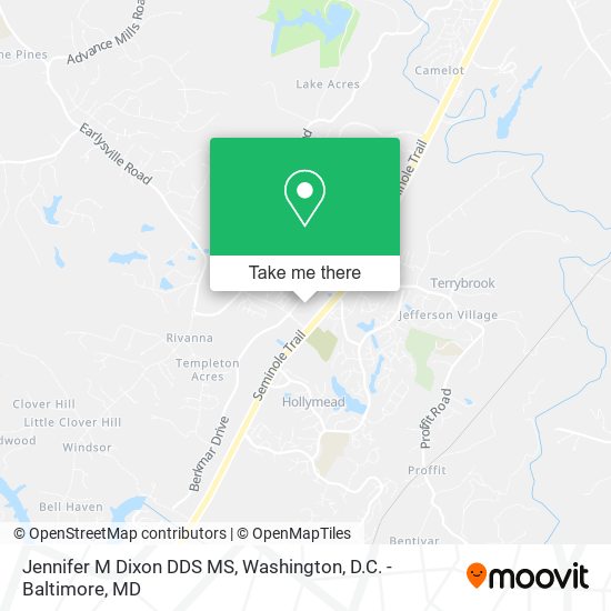 Jennifer M Dixon DDS MS map