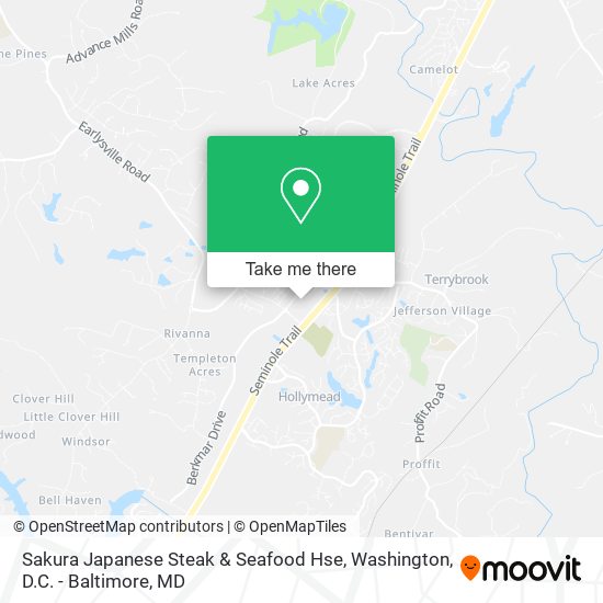 Mapa de Sakura Japanese Steak & Seafood Hse
