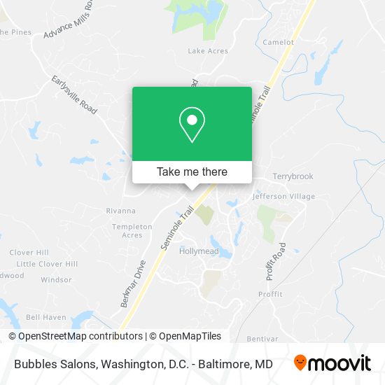 Bubbles Salons map
