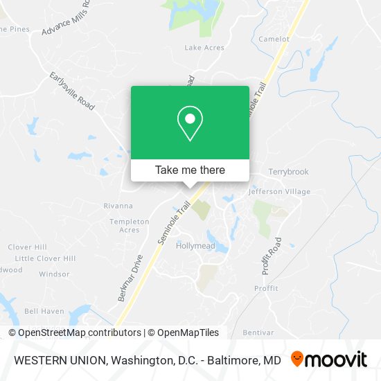 WESTERN UNION map