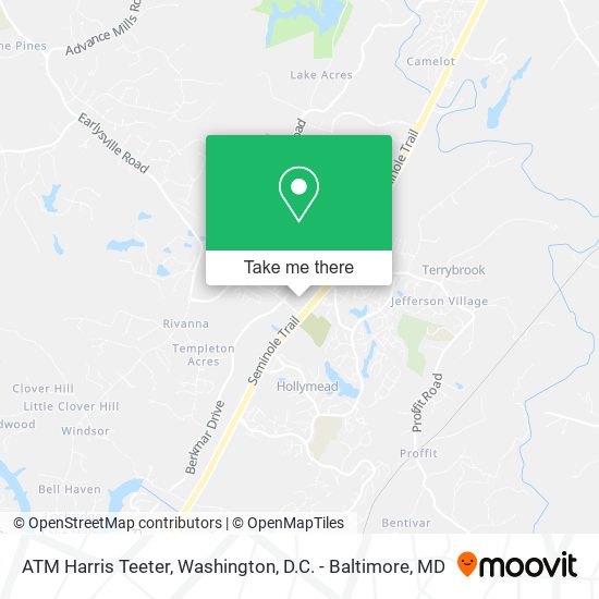 ATM Harris Teeter map