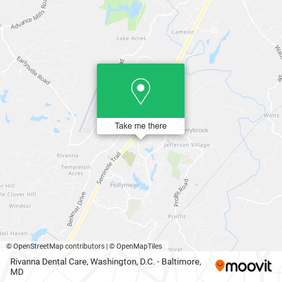 Mapa de Rivanna Dental Care