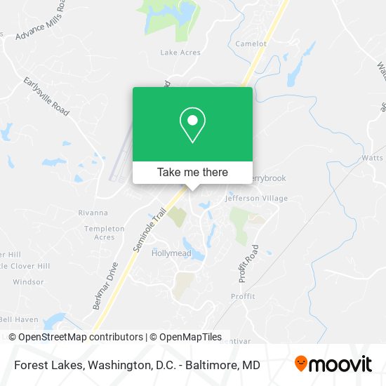 Forest Lakes map