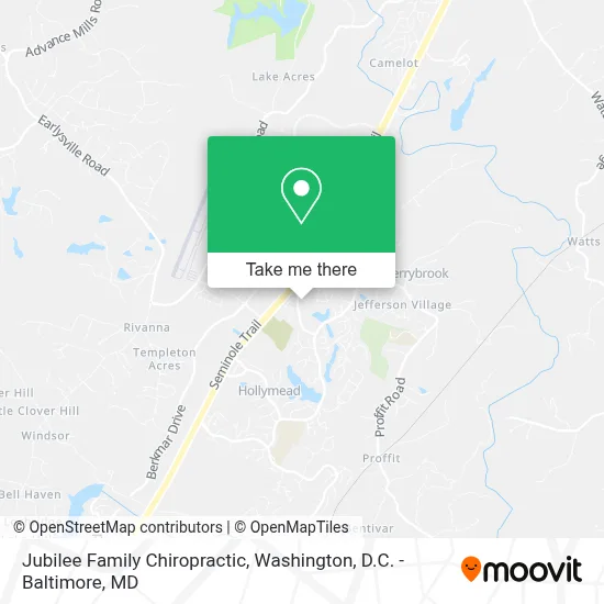 Jubilee Family Chiropractic map