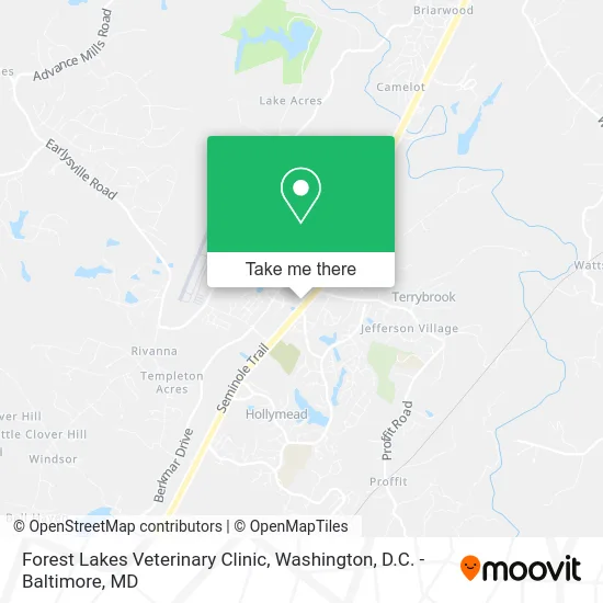 Forest Lakes Veterinary Clinic map