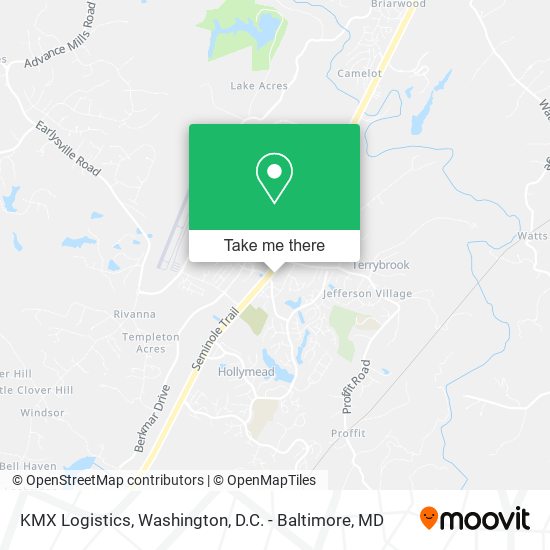 KMX Logistics map