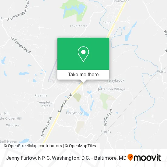 Jenny Furlow, NP-C map