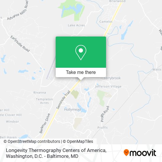 Longevity Thermography Centers of America map