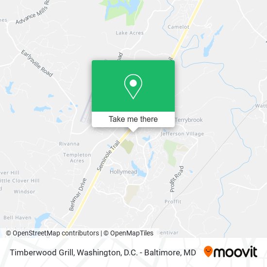 Timberwood Grill map