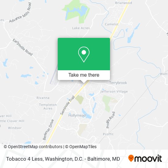 Tobacco 4 Less map