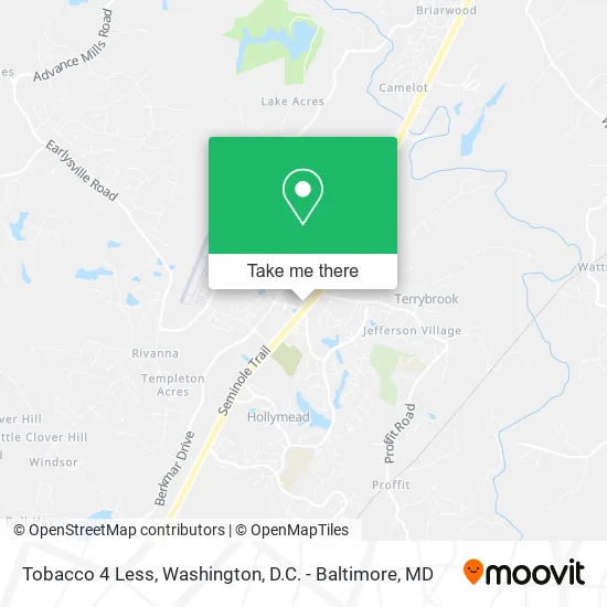 Tobacco 4 Less map