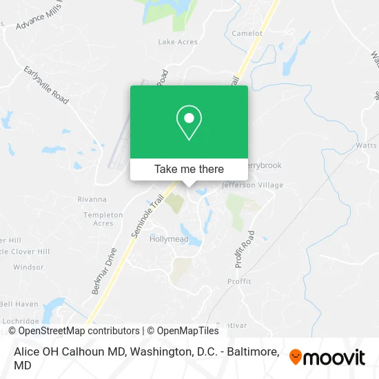 Alice OH Calhoun MD map