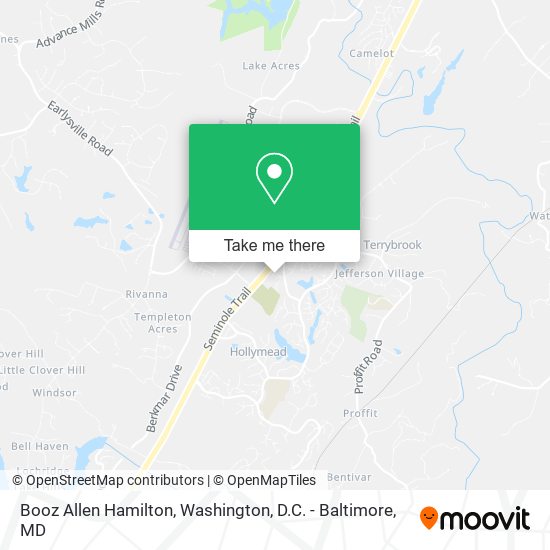 Mapa de Booz Allen Hamilton