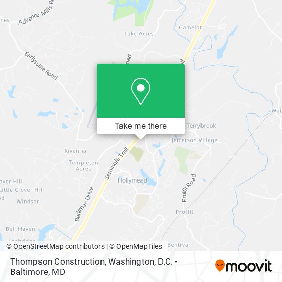 Mapa de Thompson Construction
