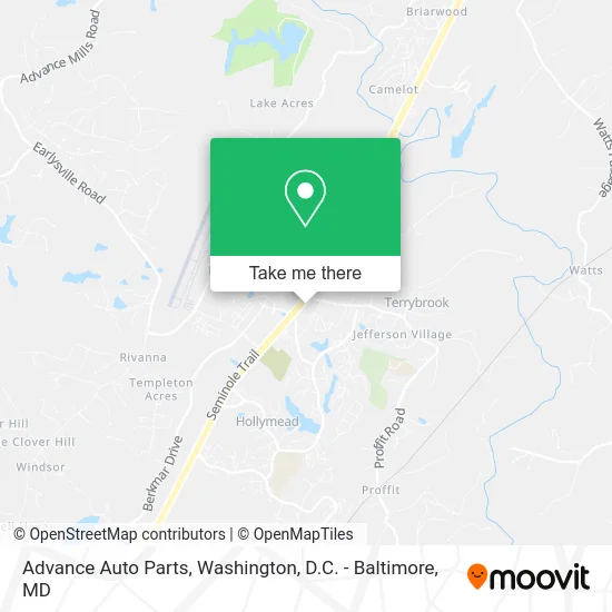 Advance Auto Parts map