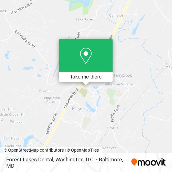Mapa de Forest Lakes Dental
