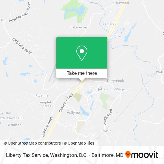 Mapa de Liberty Tax Service