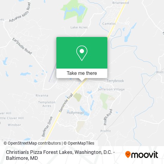 Christian's Pizza Forest Lakes map