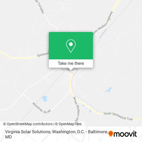 Virginia Solar Solutions map