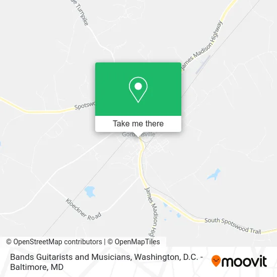 Bands Guitarists and Musicians map