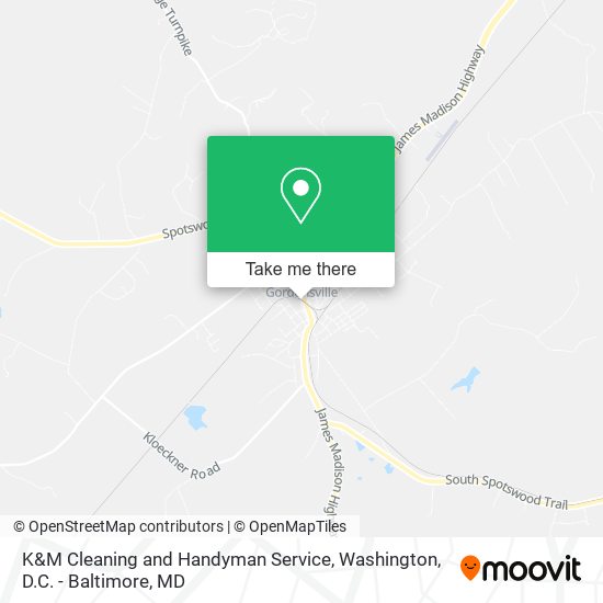 Mapa de K&M Cleaning and Handyman Service