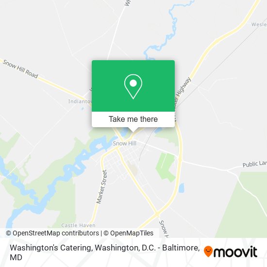 Mapa de Washington's Catering