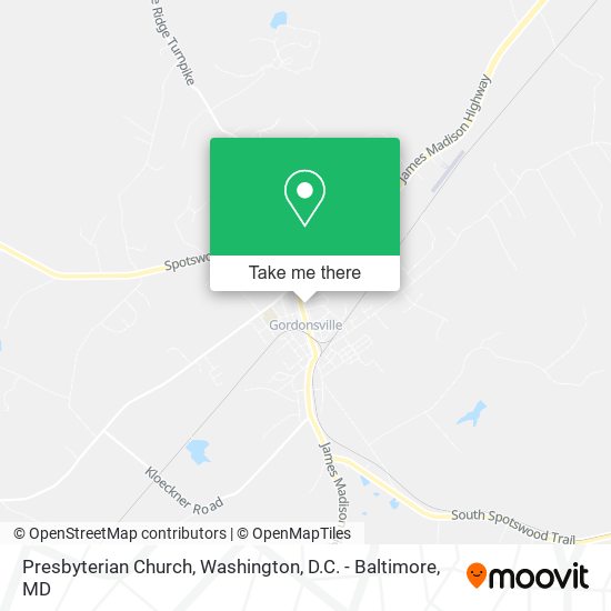 Presbyterian Church map