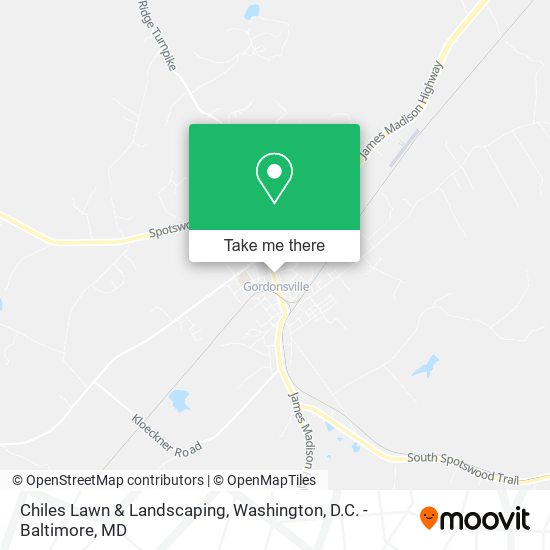 Chiles Lawn & Landscaping map